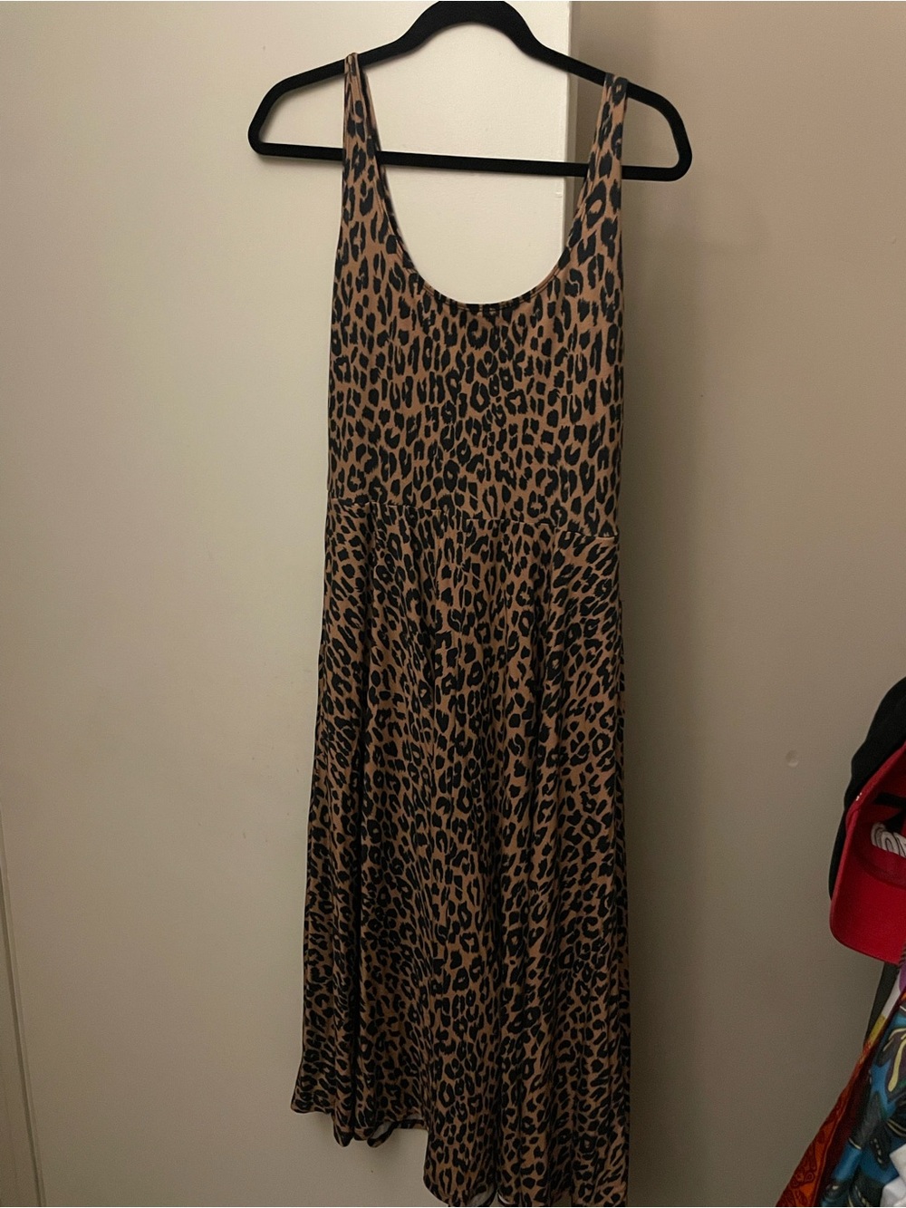 Reformation Leopard-Print Midi Dress Lrg
